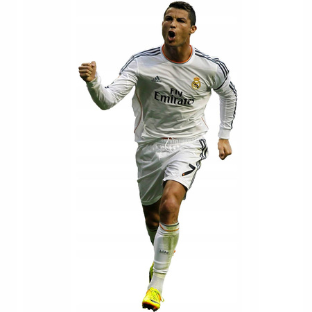 Naklejka na ścianę Ronaldo piłka nożna 90 cm na 60 cm