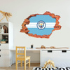 Naklejka na ścianę 3D Manchester City Logo klubu