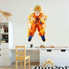 Naklejka na ścianę DRAGON BALL Goku ssj przemiana 90 cm na 60 cm